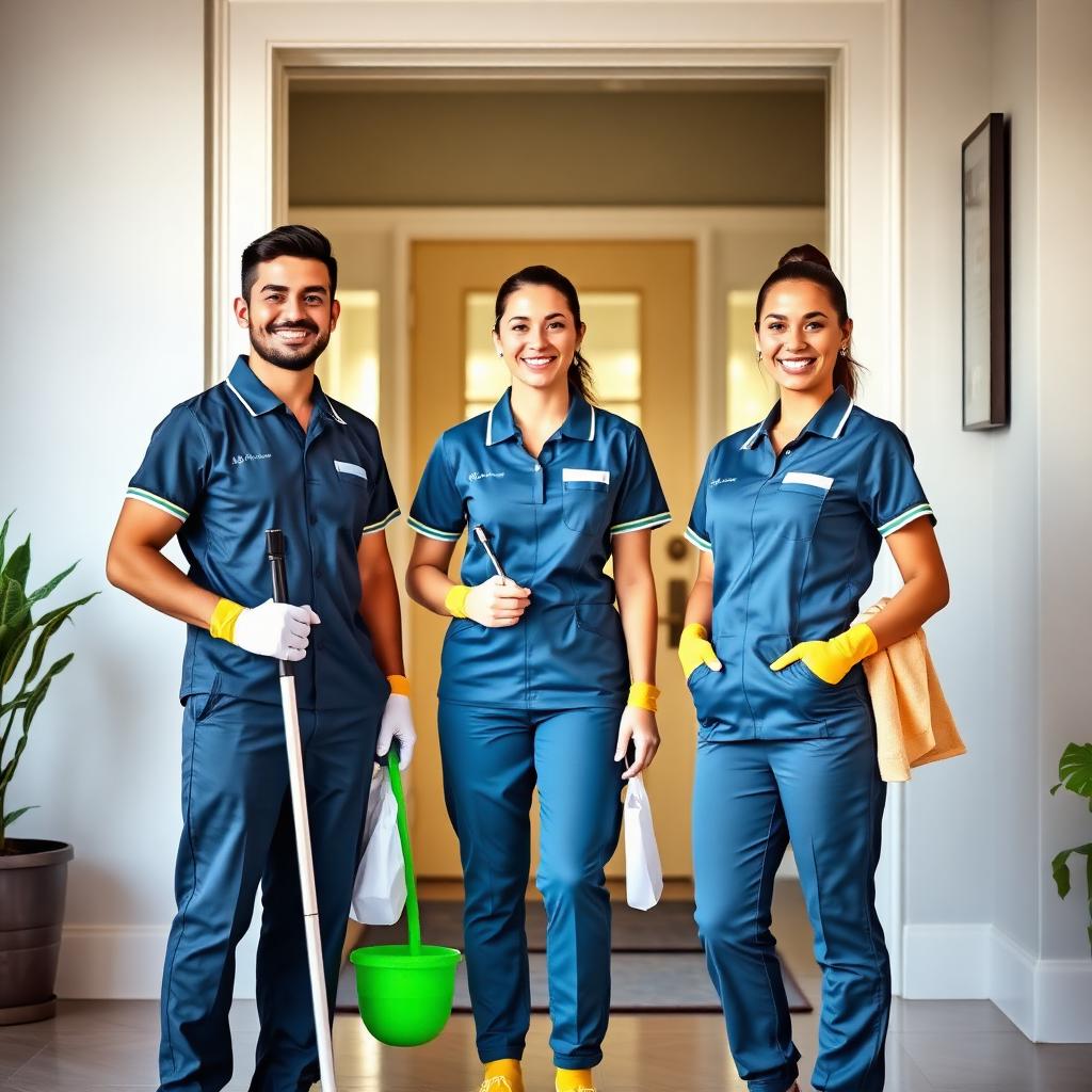 Professional cleaning team from Buds Cleaning Service