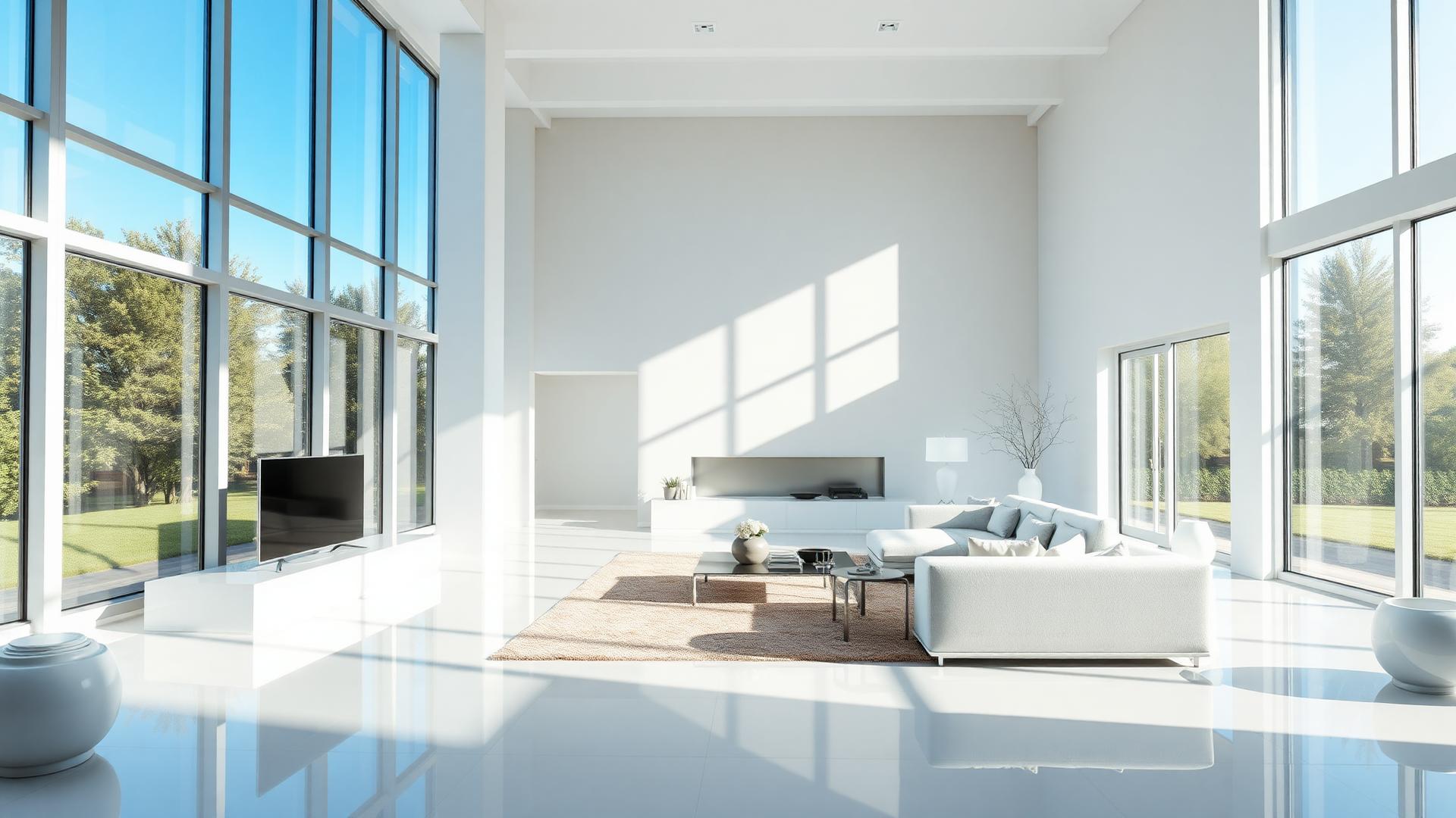 Modern luxury home interior, perfectly clean
